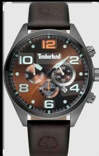 TIMBERLAND TBL15477JSU/12 MENS CHRONOGRAPH WITH BROWN LEATHER STRAP, RRP£199 NEW