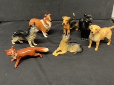 Collection of  Small Beswick Dogs Figurines 6 + fox