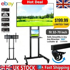 Mobile TV Stand on Wheels for
