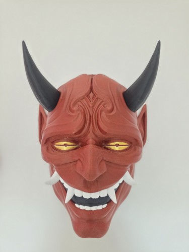 Japanese hannya mask wall - japanese,