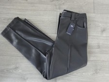 M&S MARKS & SPENCER BLACK FAUX