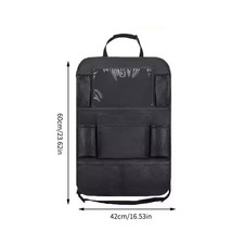 Car Back Seat Organiser Pockets Toy Storage Car Seat Accessories Black