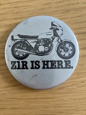 Kawasaki Z1R Motorcycle Promotional Pin Badge. “ Z1R IS HERE “ From 1978