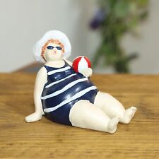 Resin Fat Beach Lady with Ball