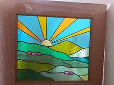 Brand new stained glass oak