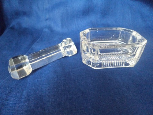 Antique heavy glass - heavy, salt