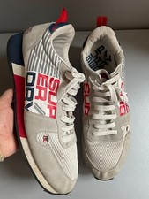 mens Superdry Sports grey red navy trainers uk 12 eur 46