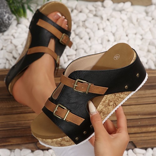 Womens platform wedge sandals - womens,