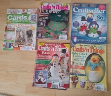Bundle CRAFTS n Things  Magazines Craftseller  cards Papercraft  x 5 
