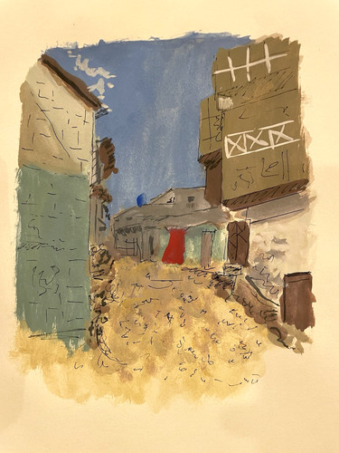 Karachi streets poster color - karachi, streets-poster