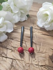 Handmade Coral earrings