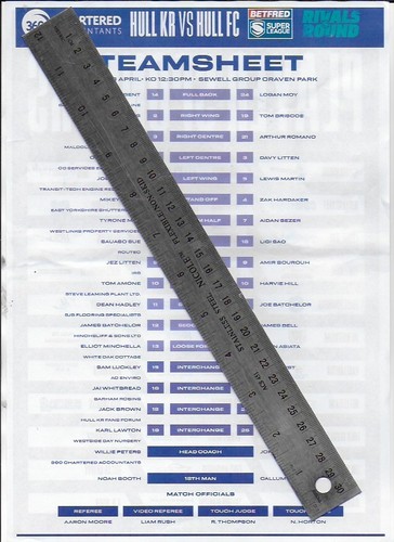Team sheet hull kingstron - team,
