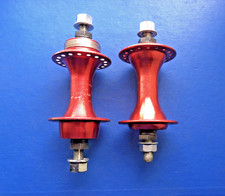 PAIR OF 1983/4 MAILLARD RED ANODISED HUBS,36 HOLE,OLD SCHOOL BMX,IN EXC COND