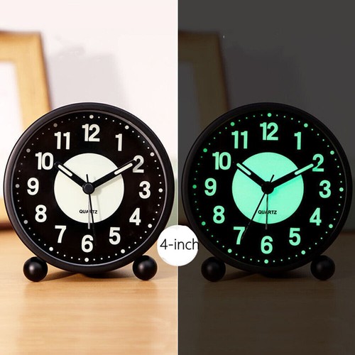 Black silent bedside - black, alarm