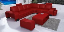 LEATHER CORNER COUCH SET