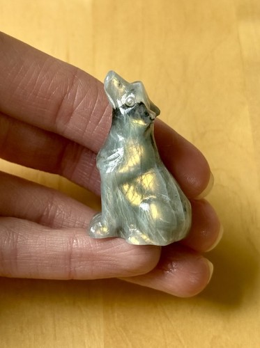 Labradorite crystal wolf - crystal,