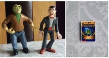 Goosebumps Toy Figures Slappy Ventriloquist Dummy, Mr Mortman & Mask Magnet.