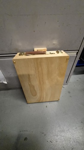 Wooden table box sketch - table,