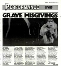 17/1/87PT31 Live Review & Picture. The Cramps New York Ritz