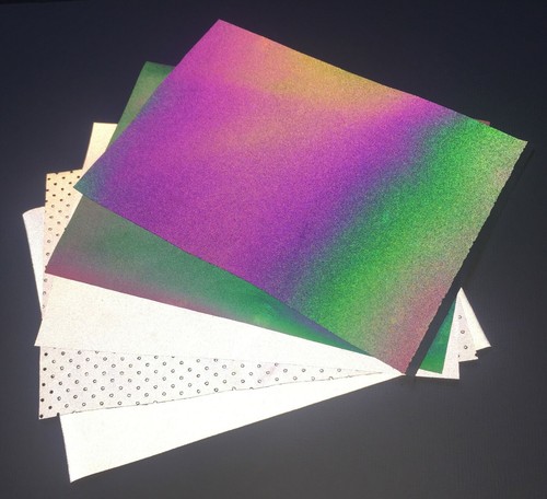 Reflective fabrics sample card - fabrics,
