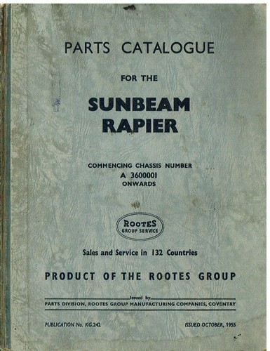Sunbeam rapier series saloon - rapier,