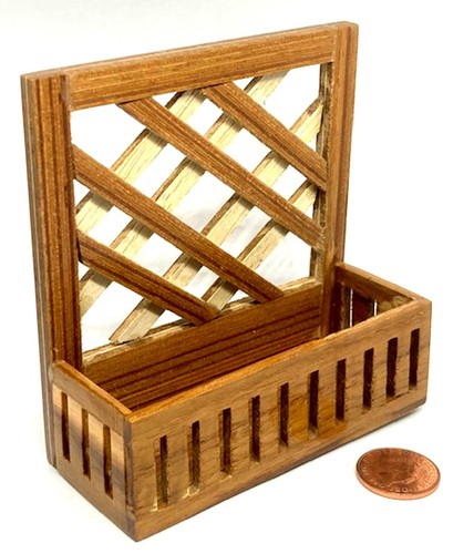 Dolls house stained trellis - stained,