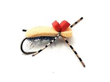 3 Foam BEETLE Flies HI-VIZ Indicator BARBLESS Carp Trout Fly Fishing Size 10,12