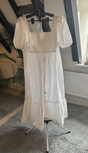 White maxi dress size - h&m,