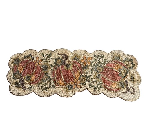 Tahari beaded table runner - beaded, 3