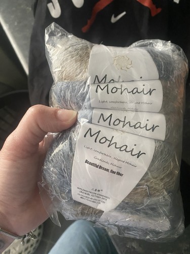 Mohair wool yarn - yarn, x5