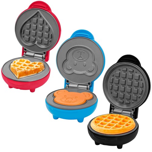 Mini waffle maker 550w - waffle,