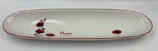 Dunelm Poppy Garlic Bread Oblong Serving Plate 35 x 9 x 4cm Discontinued