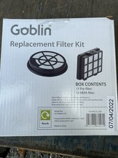 Goblin Hoover Replacement Filter Kit: 1 Pre-Filter + 1 HEPA Filter - New & Boxed