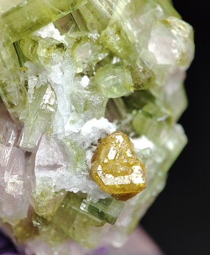 Green tourmaline with - tourmaline,
