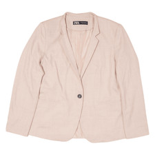 ZARA Blazer Jacket Pink Womens M