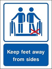 Keep feet away from edges