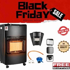 Gas Heater Portable Indoor Heater 4.2KW Butane Gas Space Heater Regulator & Hose