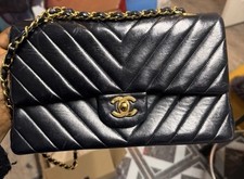 Chanel Vintage Chevron Hand Bag