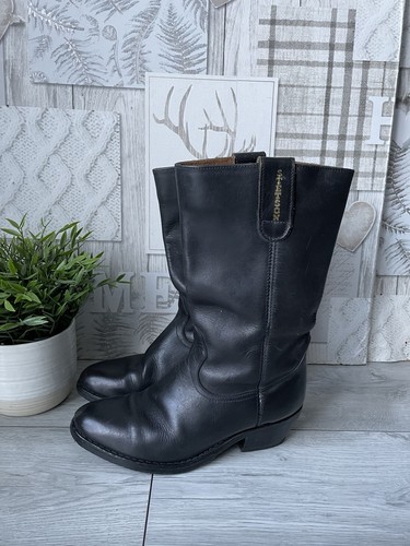 Stetson black leather cowboy - stetson,