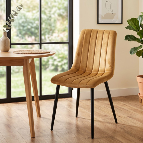 Modern velvet dining chairs - dining,