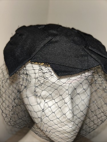 Vintage inspired black hat - vintage,