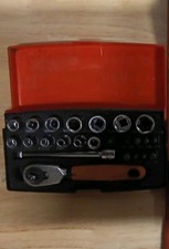 BAHCO SL25 25 Piece 1/4" Hex Sockets + Mini 1/4" Ratchet & Screwdriver Bit Set