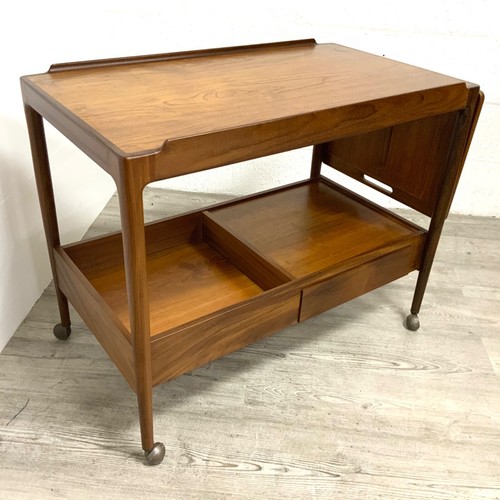 Danish teak bar cart - danish,