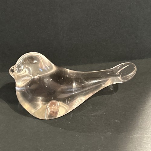 Vintage art glass clear - glass,