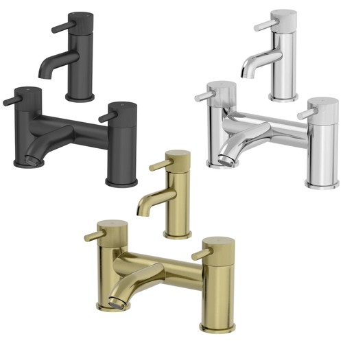 Fluted bathroom bath filler - fluted,
