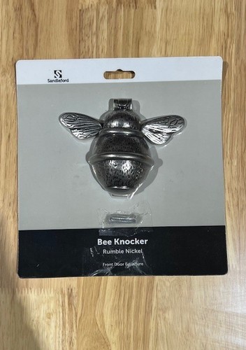 Rustic nickel bumble bee door - nickel,