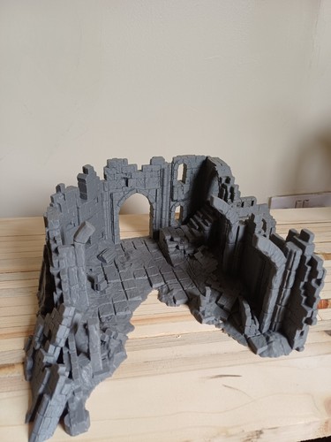 Ruined cathedral church - ruined,