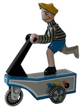 Vintage Style Tin Wind-Up Boy