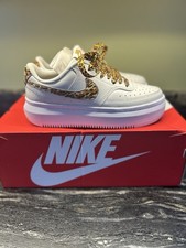 Nike Court Vision Alta Phantom. Custom Laces. Leopard Print. UK Size 5