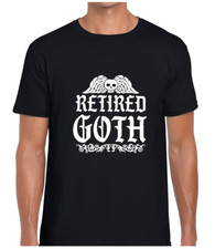 RETIRED GOTH MENS T SHIRT TEE